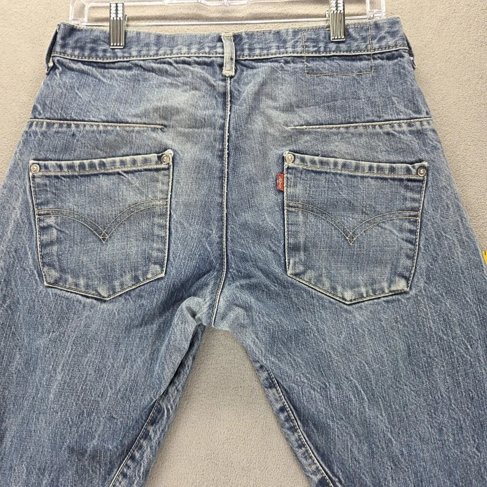 Vintage Levis Engineered Jeans Mens 31x32 Blue Twisted Button Fly Medium Wash